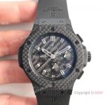 Replica Hublot Big Bang Black Carbon-Fiber Case Watch 4100 Swiss Grade